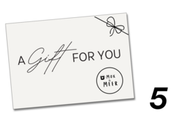Cadeaubon (vanaf 5 euro tot 50 euro)