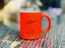 Mok Neon kleur, in diverse kleuren, met eigen tekst of naam