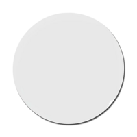 Onderzetter Rond van karton en kurk, set van 4 stuks met je eigen foto en/of tekst