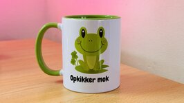 Mok &#039;opkikker met groen oor&#039;