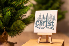 Tegeltje 11x11 cm Merry Christmas