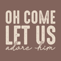 Tegel 11x11 cm &#039;O Come Let Us Adore Him&#039;