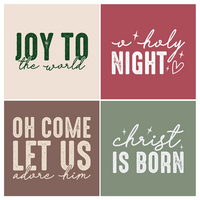 Tegel 11x11 cm Bundel van 4 tegels 11x11 cm &#039;Serie kerst&#039;