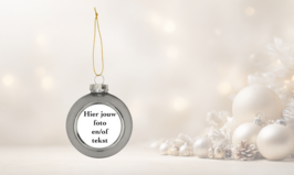 Kerstbal zilver