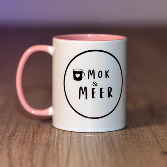 Duo Color Mok in diverse kleuren met je eigen foto en/of tekst