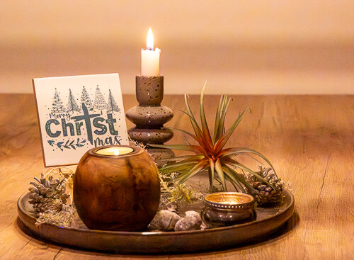 Tegeltje 11x11 cm Merry Christmas