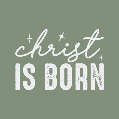 Tegel 11x11 cm 'Christ is born'