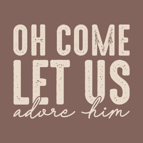 Tegel 11x11 cm 'O Come Let Us Adore Him'