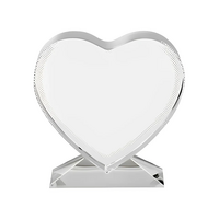Foto Kristal met standaard Hart