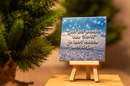 Tegel 11x11 cm 'Laat het wonder...'